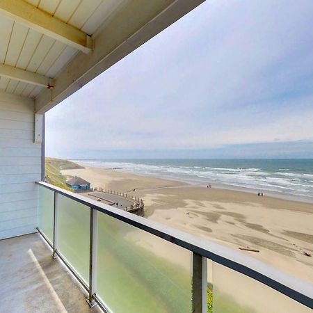 Nye Beach Lighthouse Vista Newport Buitenkant foto
